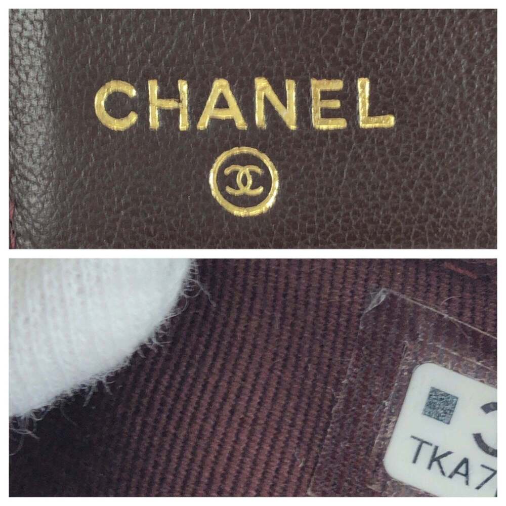 CHANEL Authentic Black Lambskin Leather Logo Wallet - Picture 5 of 10